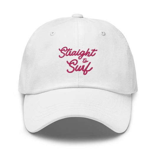 Cotton Hat - White/Pink