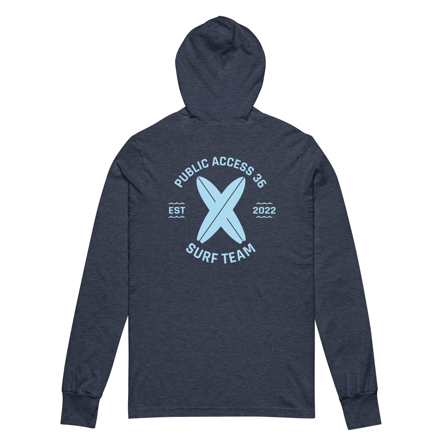 PA-36 Surf Team - Navy Hooded long-sleeve tee