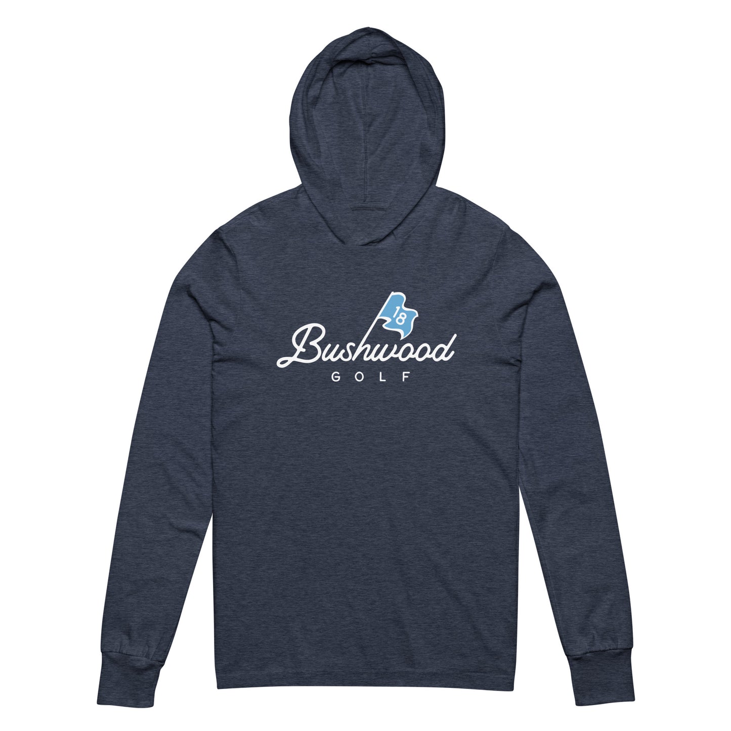 Hooded long-sleeve tee - Heather Navy