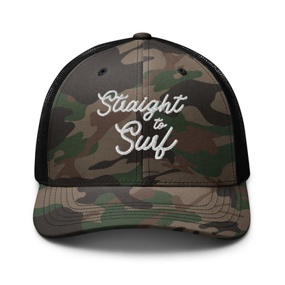 Camouflage trucker hat - Black