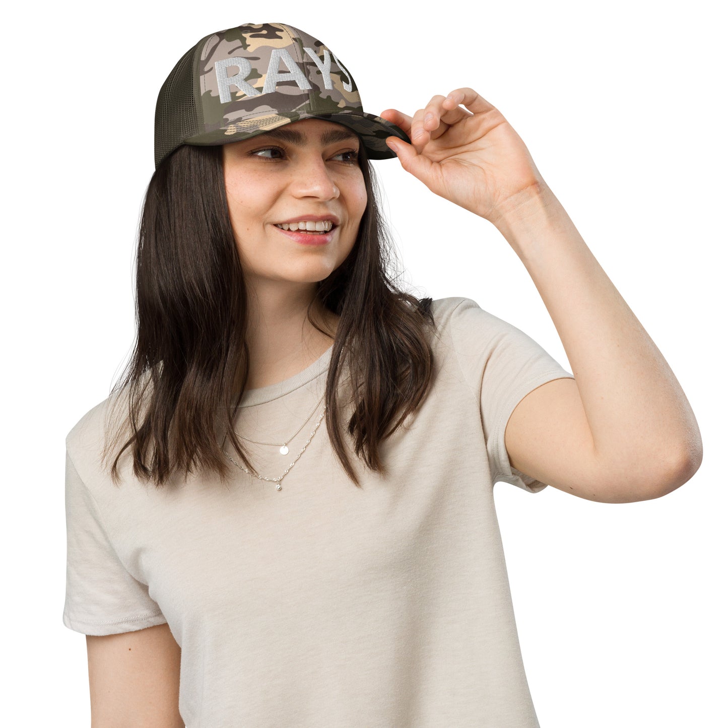 Camouflage trucker hat - RAYS