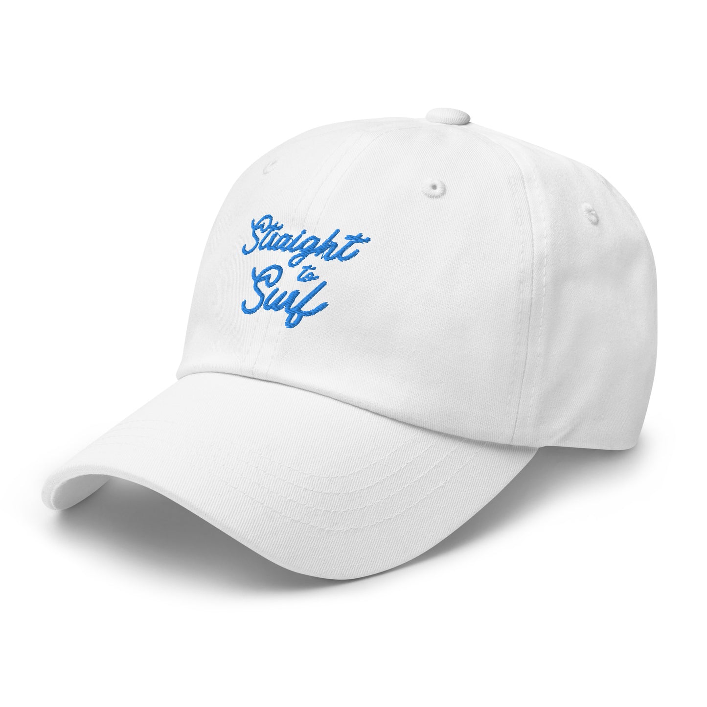 Cotton Hat - White/Blue