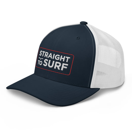 Straight to Surf - Navy Trucker Cap