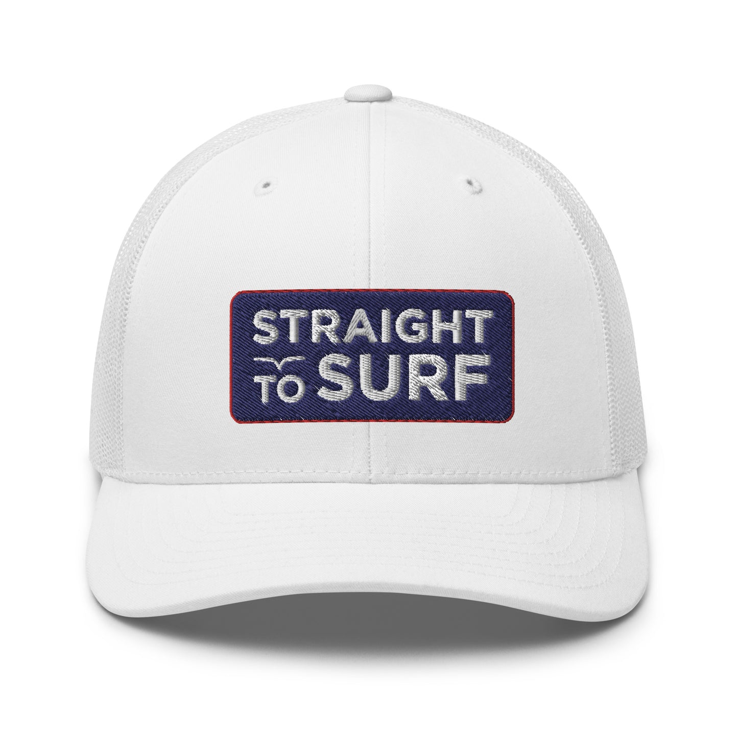 Straight to Surf - White Trucker Hat
