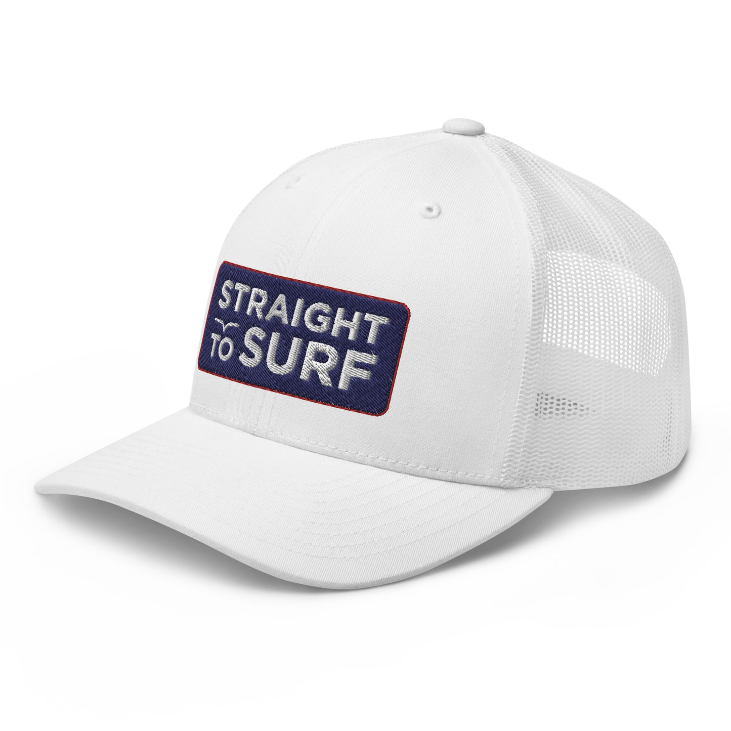 Straight to Surf - White Trucker Hat