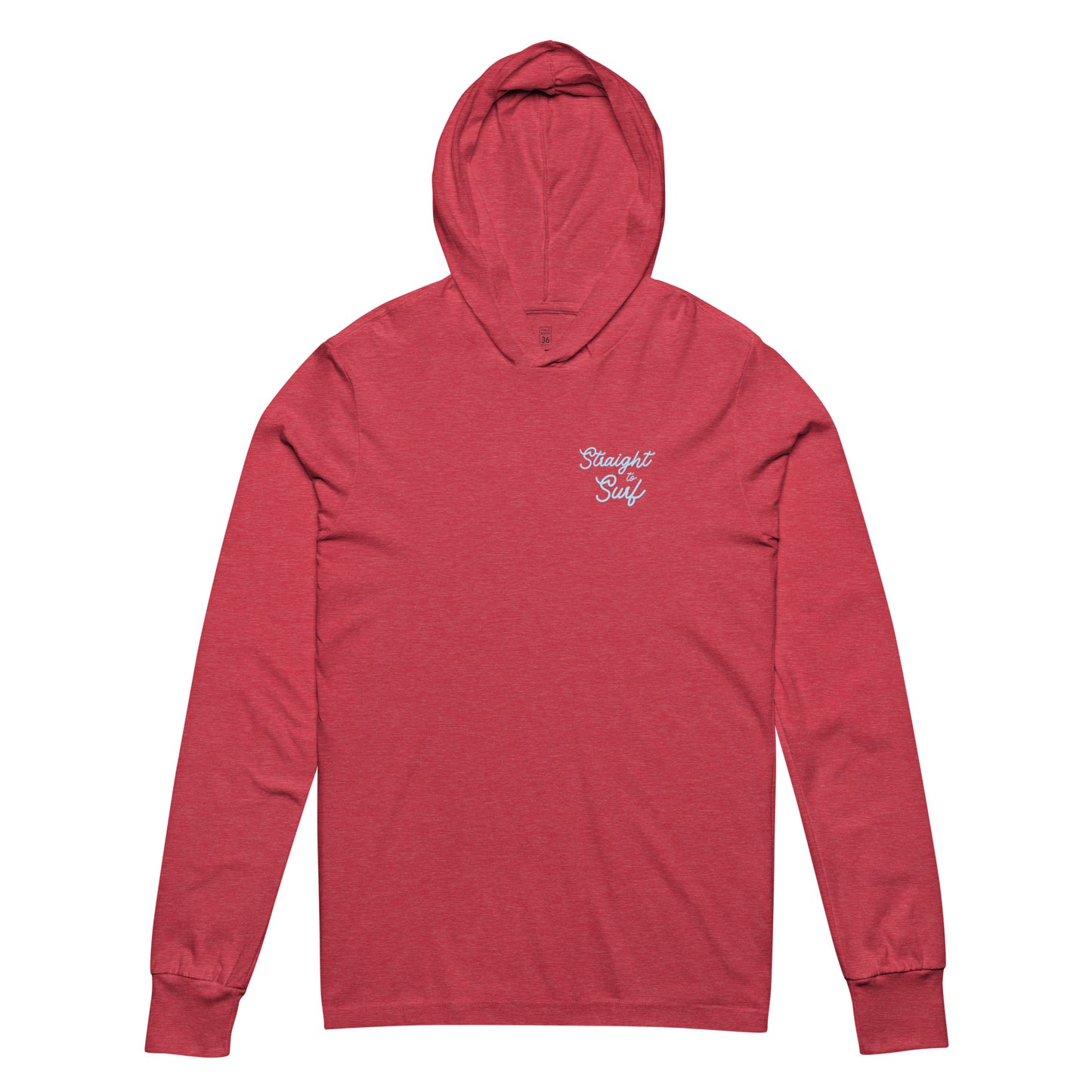 PA-36 Surf Team - Heather Red Hooded long-sleeve tee