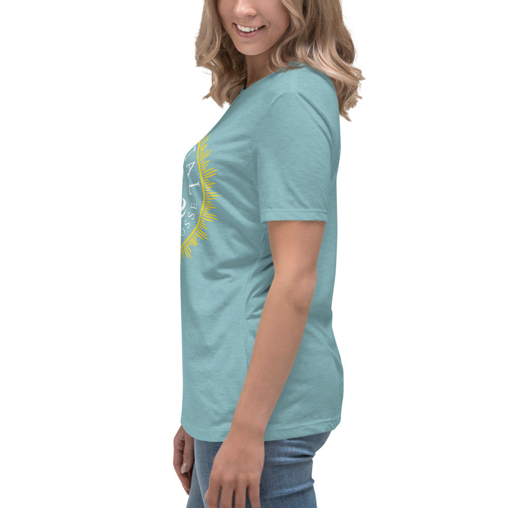 Women's Relaxed T-Shirt - Heather Blue Lagoon